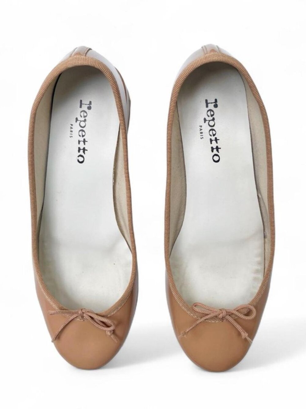 Repetto Camille Patent Leather Heels in Tan - Size 39 EU/8 US